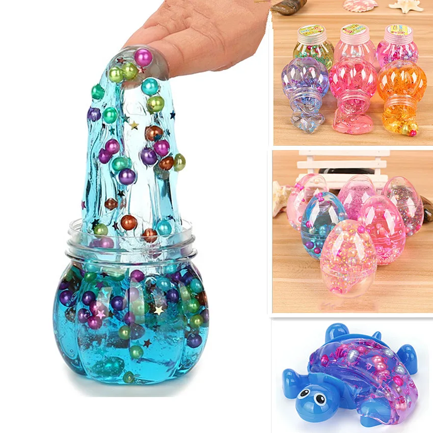 

1 piece Colorful Plasticine Bubble Light Clay Transparent Pearl Crystal Slime Modeling Clay Random Color antistress toy