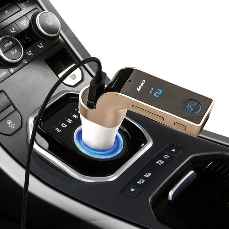 4 в 1 Hands Free Беспроводной Bluetooth FM передатчик G7 + AUX модулятор Автомобильный комплект