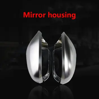 

1 Pair Car Rearview Mirror Shell Cover Protection Cap Matte Chrome for Aodi A6 C7 S6 2012-2018 Wing Mirror Cover Car Accessories