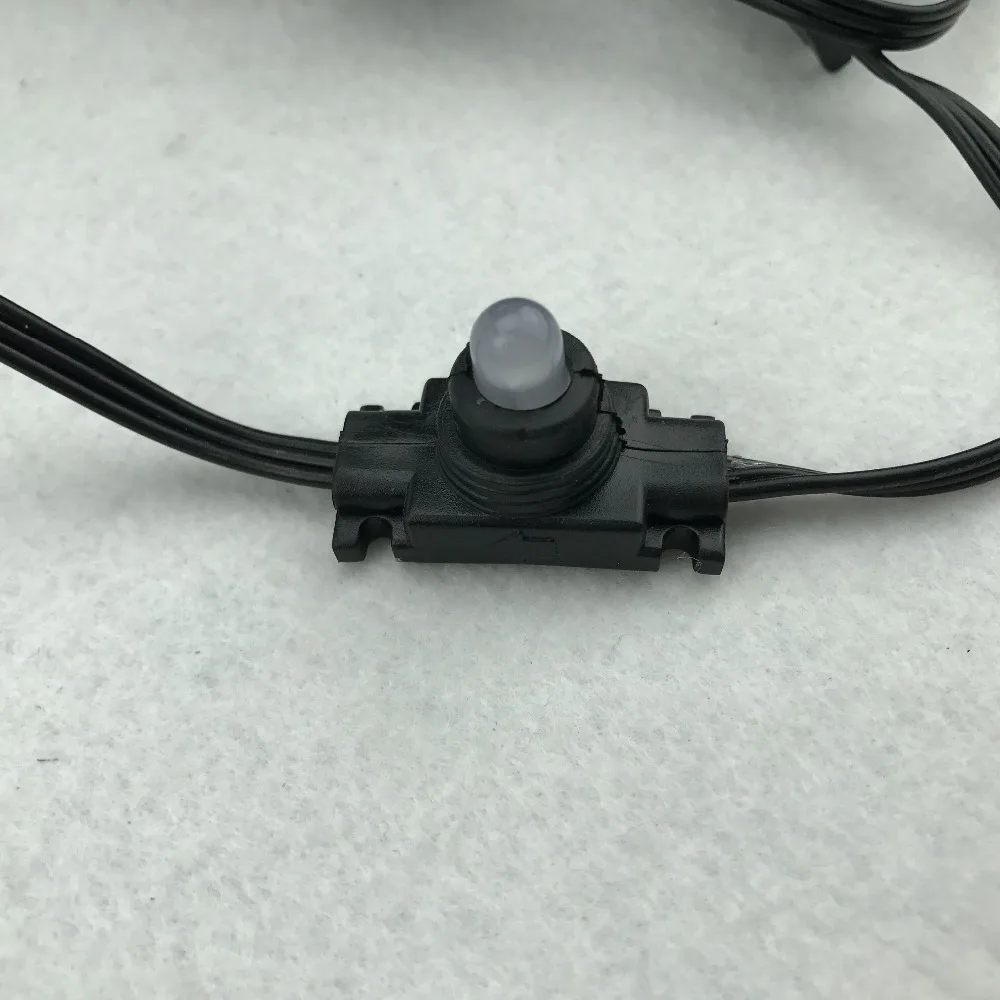 100 узлов DC12V WS2811 Светодиодный ход Весь черный провод Номинал IP66 шт. струны|led landscape
