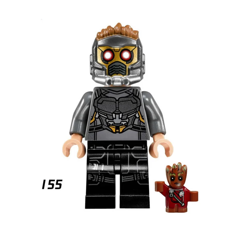 

Single Sale Super Heroes Star Wars 155 Star-Lord Model Mini Building Blocks Figure Bricks Toy kid gift Compatible Legoed Ninjaed
