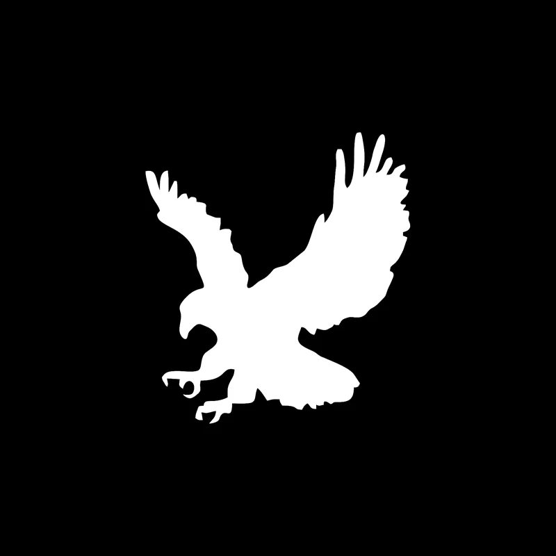 

15.4CM*17CM Fun Eagle Silhouette Vinyl High-quality Car Window Sticker Black/White Decal Accessories
