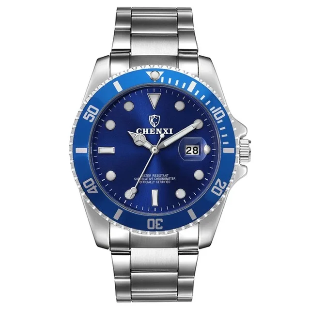 Элитный бренд Для мужчин Rolexable водонепроницаемые часы Нержавеющая сталь ремешок