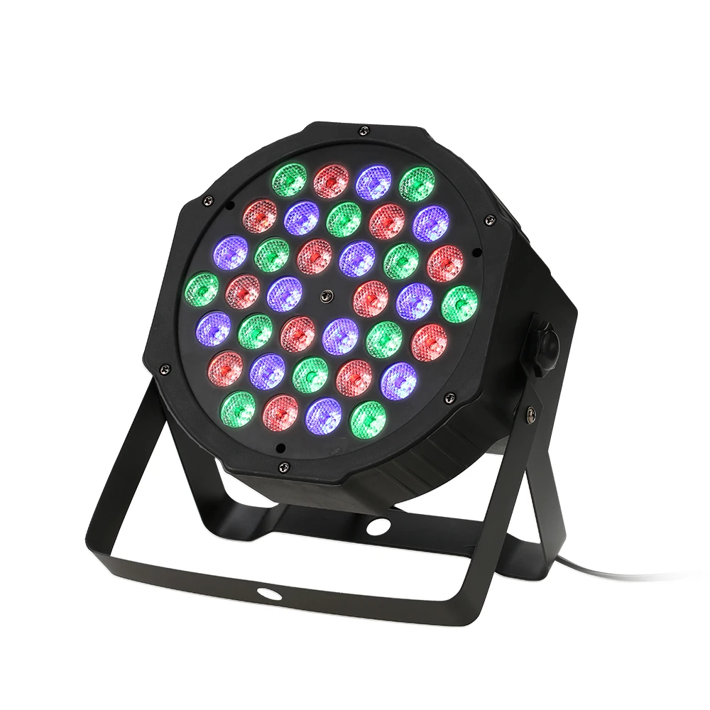 Мини плоский сценический Пар свет 36 светодиодов RGB диско свет DMX512 ЗВУК АВТО мастер-вечерние раб вечеринка свет 7/4 каналов бар клуб DJ свет