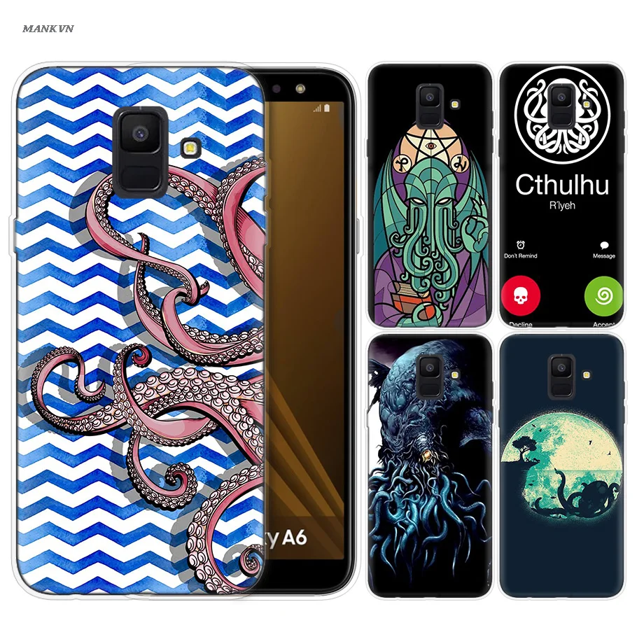

Better Call Cthulhu Cartoon Case for Samsung Galaxy Note 8 9 J4 J6 J8 A6 A8 A7 A9 Star Lite S8 S9 Plus 2018 Phone Shell Cover
