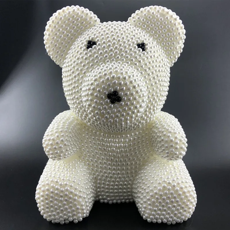 2018 Creative gifts DIY pearl bear Kit 340 mm foam bear for creative