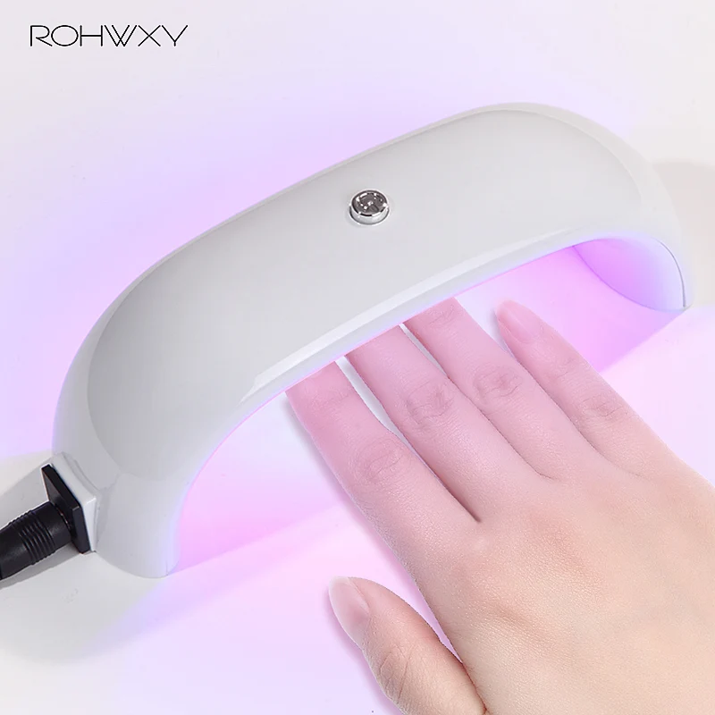ROHWXY 9W LED Lamp Nail Dryer Portable USB Cable For Prime Gift Home Use Gel Polish Mini Lmp | Красота и здоровье