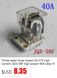 Jqx- 30f / 2z Will Electric Current 30th High-power 12v Relay 24v 220 V Ljqx- 40f- 2z 40a