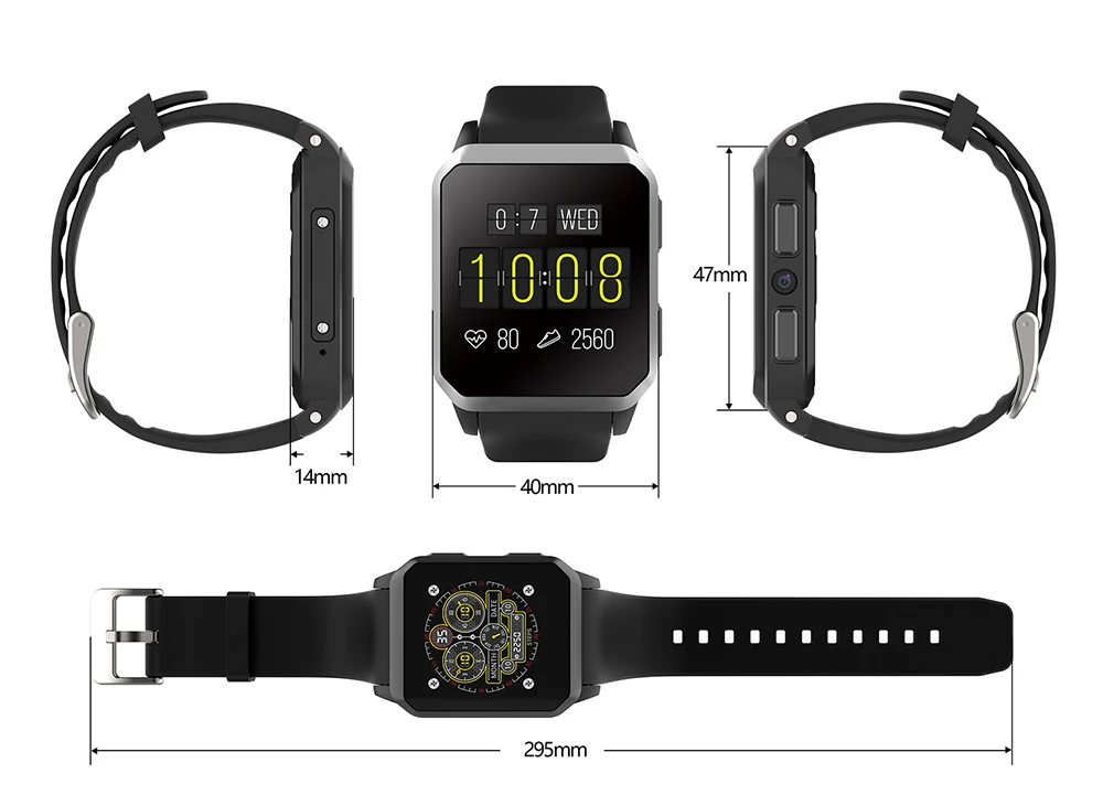 696 KW06 Смарт-часы монитор сердечного ритма Будильник Bluetooth GPS SIM спортивные часы Android мобильного телефона