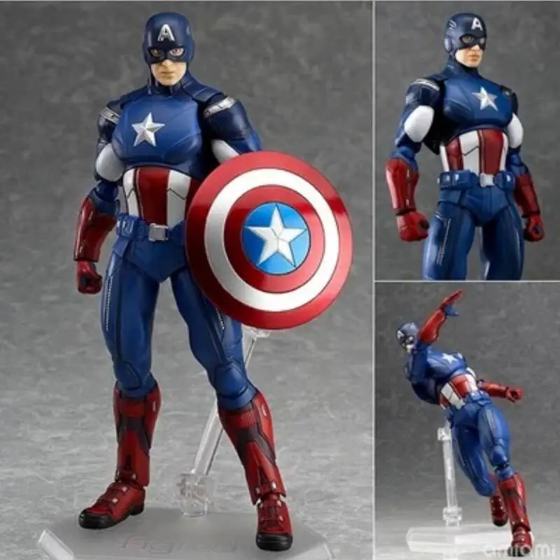 

Avengers Super Hero Captain America Action Figures PVC Model Collection Kids Toys