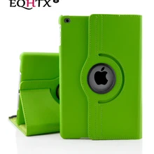 Чехол для нового ipad 9,7 дюйма, для ipad Air/Air 2, зернистый на 360 градусов вращающийся защитный чехол с откидной крышкой-EQHTX