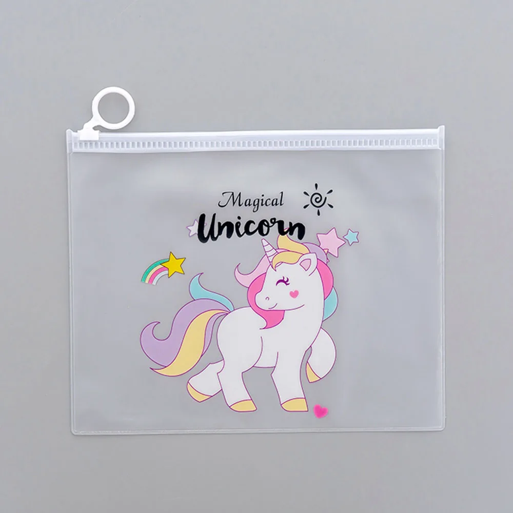 

Unicorn Animal Transparent Travel Cosmetic Bag Make Up Case Makeup File Bag Women Organizer Toiletry Storage Kit Box
