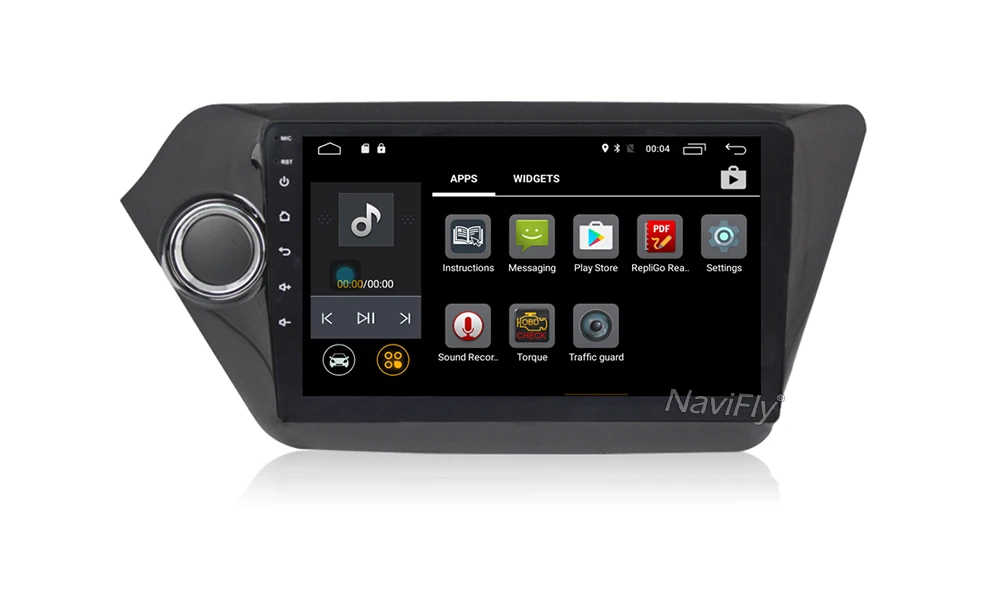Perfect NaviFly Quad Core 9inch Android 7.1 Car gps dvd player for Kia RIO K2 2010-2015 car Radio Cassette Player 2G RAM WIFI 4G LTE 12