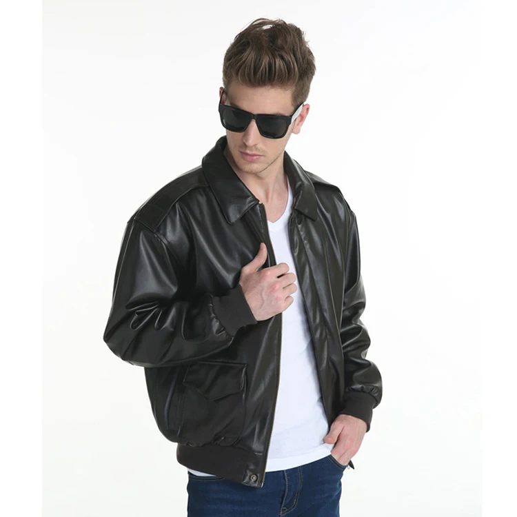 Мужская Повседневная теплая куртка в стиле милитари, кожаная ветрозащитная куртка-бомбер, мужское свободное толстое пальто, Брендовая верхняя одежда LA724