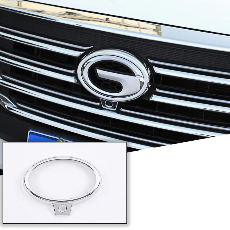Lsrtw2017 Abs бамперная решетка декоративные Mark круг для Trumpchi Gs5 2012 2013 - Название цвета: silver