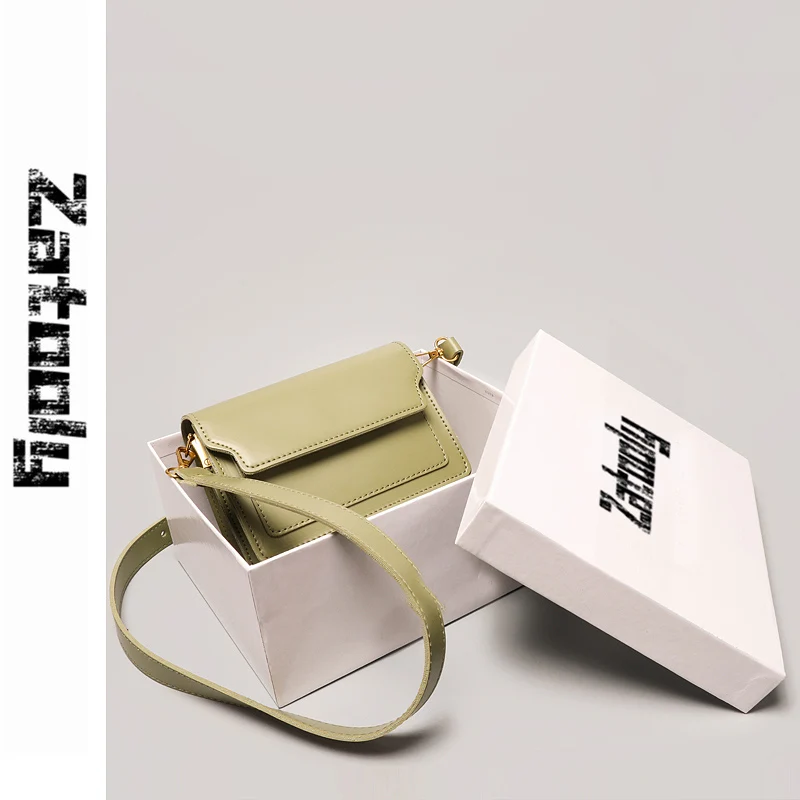 

The New Style Of 2019, Fashionable French Small Crowds Of High-grade Feeling Packages, Inclined Bag, Pure Color Fashion Bag.