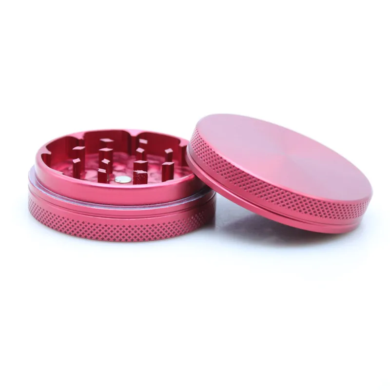 

Hight Quality 55MM 2 Layers Metal Aluminum Tobacco Grinder Smoking Accessories Crusher Pollen Spice Herbal Herb Grinder