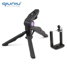 QIUNIU мини складной настольный штатив портативный ручной захват+ держатель для телефона для DC DSLR SLR для смартфона