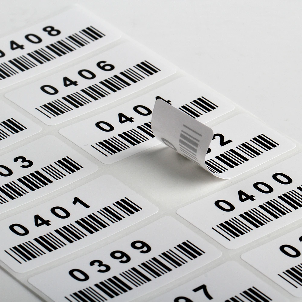 

1200PCS Customized HD Pre-printed QR/Line/2D Barcode Labels Sticker Self Adhesive Label Tags 2" x 1"