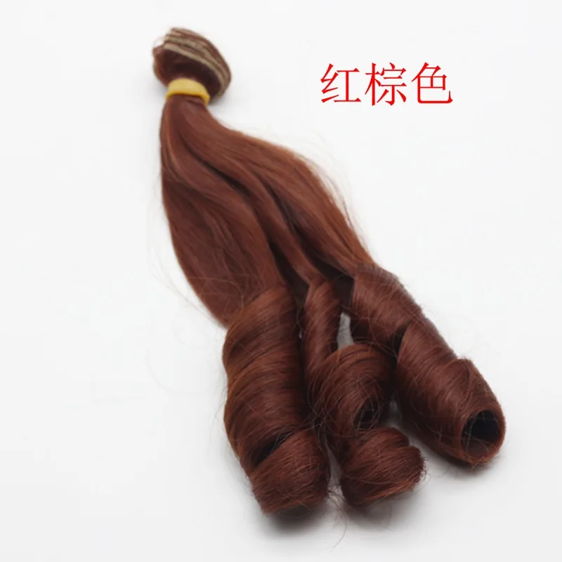 Русские кукольные волосы ручной работы 20 см волнистые высокой температуры для