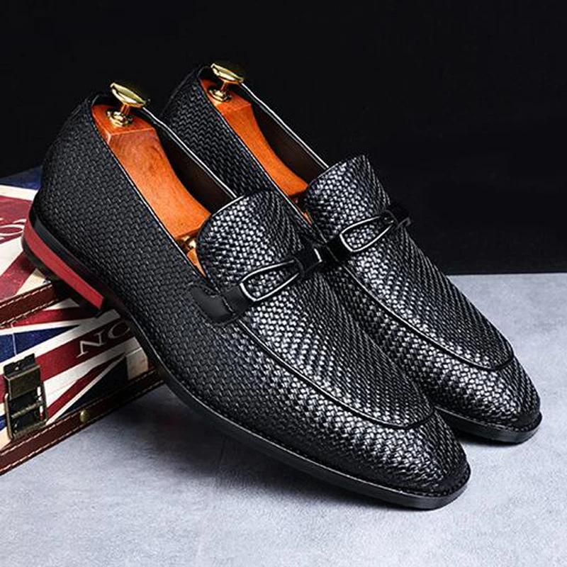 Модельные туфли размера плюс, Роскошные итальянские стильные модные мужские деловые туфли, Брендовые вечерние кожаные туфли для мужчин, H398