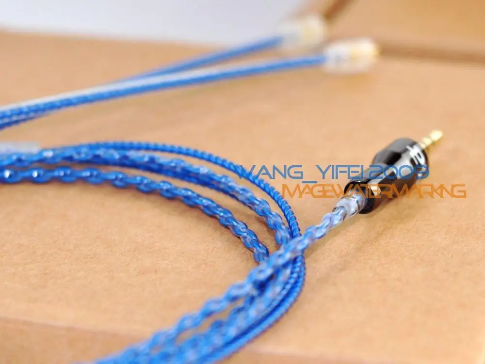HIFI Upgrade Earphone Silver Plated OFC Cable For Ultimate Ears UE FI10 TF10 TF15 SF3 SF5 5Pro In Ear Headphone