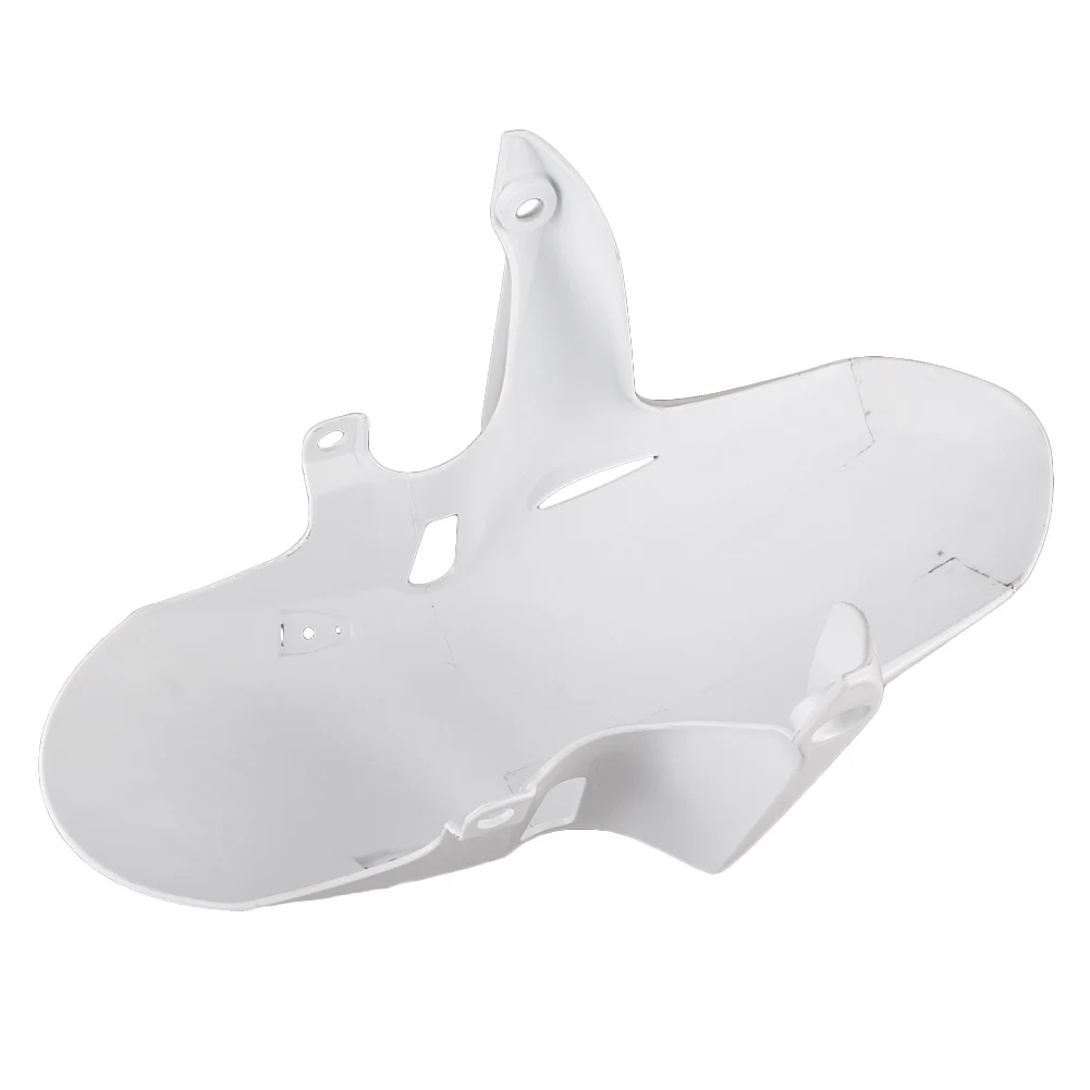 Unpainted White Front Wheel Fender Mudguard Splash Extension Extender Fairing Cover For Honda CBR600F CBR 600F 2011 Bodykit