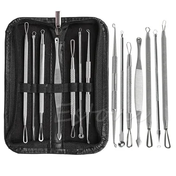 

7Pcs /1set Blackhead Pimple Blemish Comedone Acne Extractor Remover Tool Set Kit