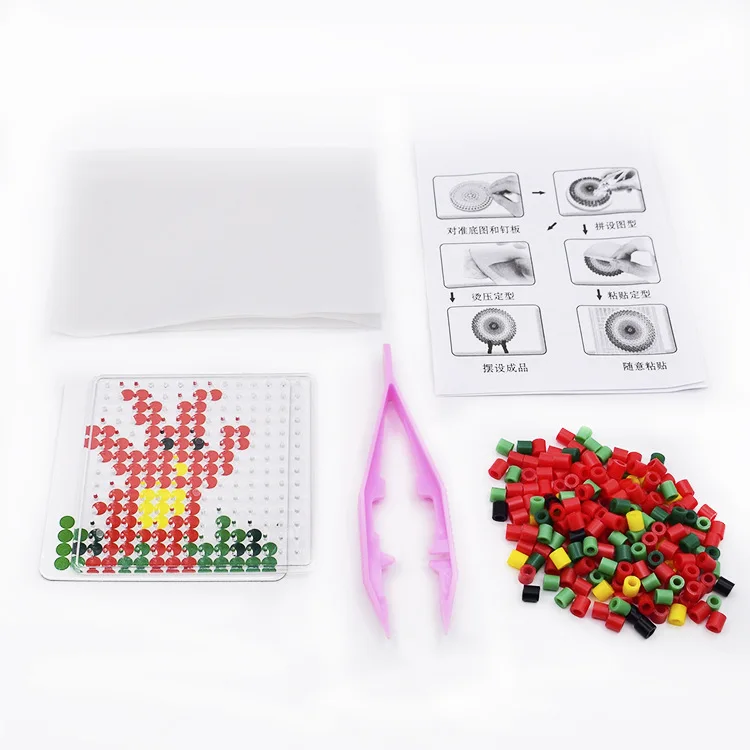 300 шт./пакет Hama Бусы 5 мм DIY мультфильм Pegboard клип пинцет Perler бисер доска Пазлы Цветной изображение детские игрушки для детская