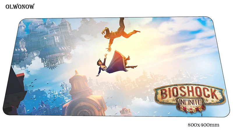 Bioshock коврик для мыши геймер 80x40 см игровой коврик для мыши locrkand notbook Настольный коврик высокого класса padmouse игры pc геймер коврики геймпад - Цвет: Size 800x400x2mm