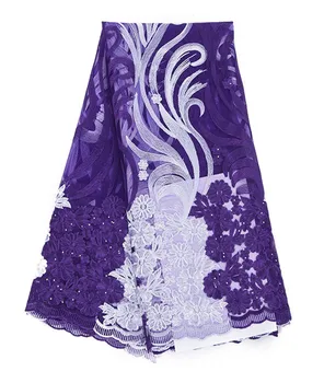 

Latest Fashion Design French Net Lace Fabric,High Quality African Tulle Lace Fabric For Party Wedding Dress YD0068441