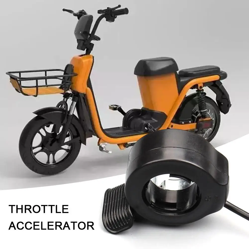 

Electric Bicycle Scootor Accelerator Thumb Throttle Ebike Speed Without Handlebar Bike Part 24V/36V/48V/60V/72V All Suitable