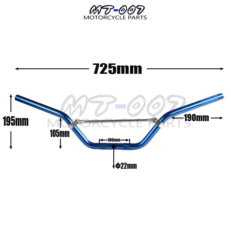 725mm Steering wheel Alpha Aluminum Handle bar Motorcycle handlebar 7/8
