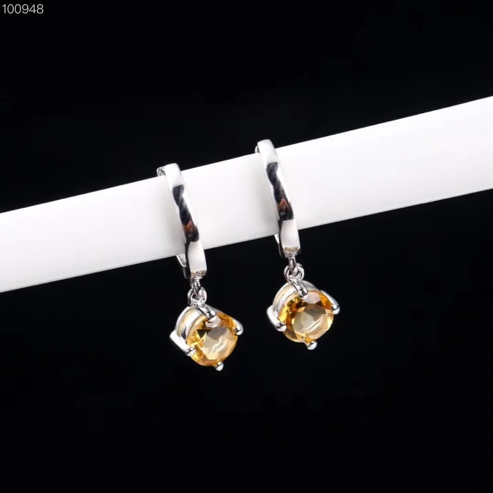 Женские серьги с подвеской SGARIT из серебра 925 пробы натуральным