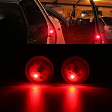 2Pcs Universal Car Door LED Light Opened Warning Flash Light Kit Wireless New LED Technology Anti-collision Lights