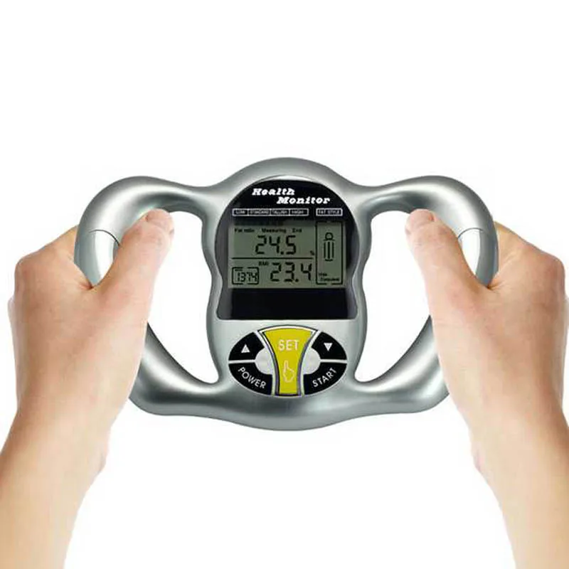 

Wireless Portable Digital LCD Screen Handheld BMI Tester Body Fat Monitors Health Care Analyzer Fat Meter Calorie hand meter
