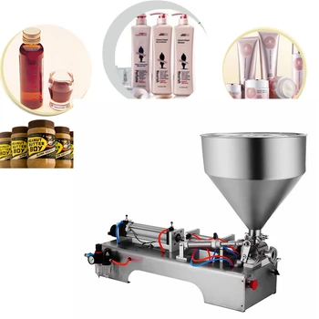 Single Head with Hopper Semi Automatic Liquid filling machine Pneumatic Cream Paste Shampoo Pasty Filling machine ytk 30 500ml single head liquid softdrink pneumatic filling machine