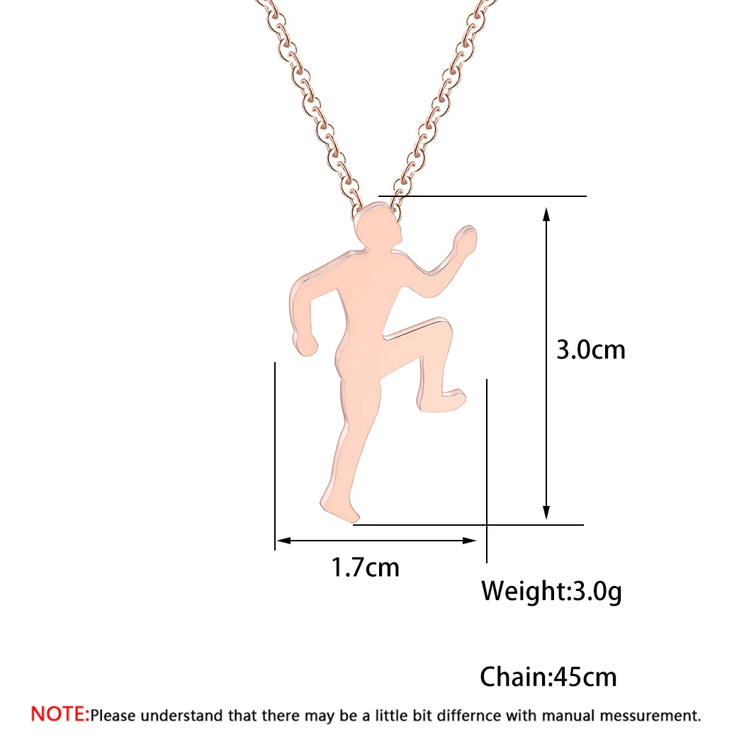 Todorova фигурка бегущий мужской кулон ожерелье бегунок марафон для бега шармы Ожерелье Женщины вдохновляющие спортивные ювелирные изделия