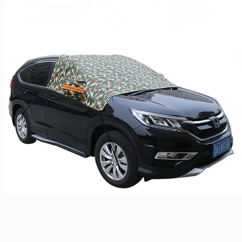 CHIZIYO Aluminum Half Car Cover Waterproof Car Sun Protection Universal