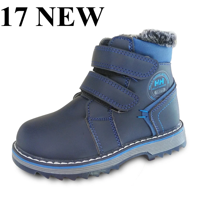 Большая распродажа, 1 пара-20 градусов, теплые зимние ботинки, детские ботинки, обувь с хлопчатобумажными стельками, детская обувь из искусственной кожи для мальчиков