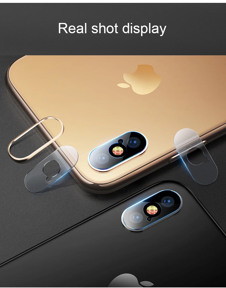 Защитная пленка для объектива камеры для iPhone XS Max XR X 8 7 6 6S Plus стекло для iPhone XR iPhone7 пленка из закаленного стекла+ заднее кольцо