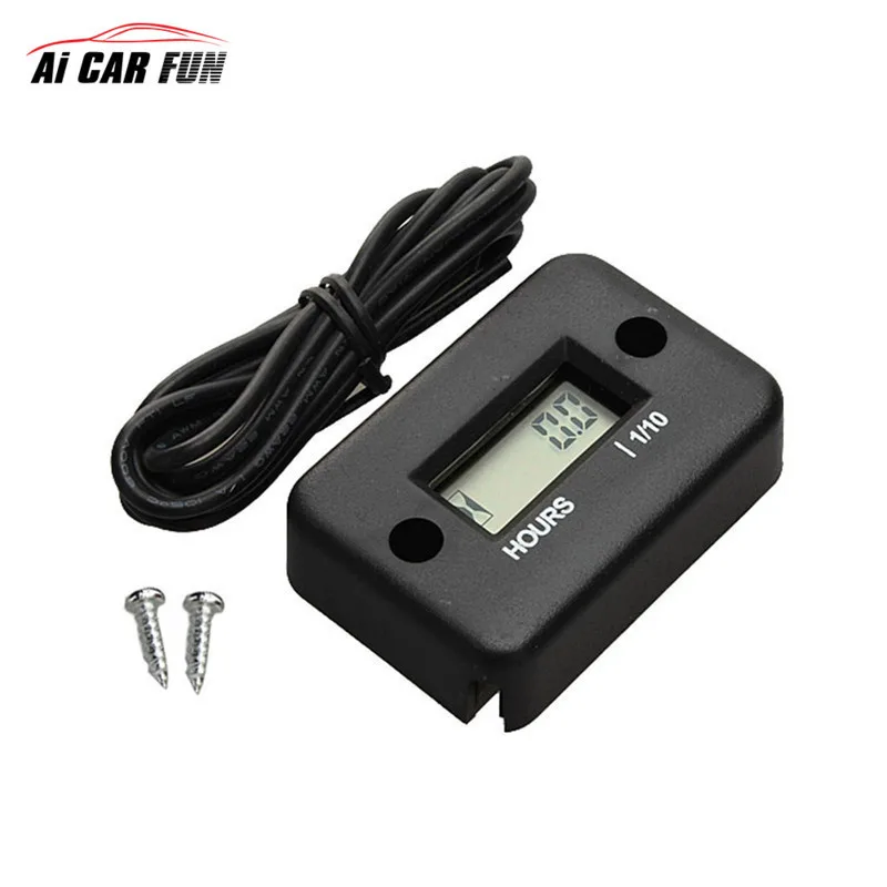 

1.0" Car Auto Motorcycle Digital Tach Hour Meter DIY Timer LCD Screen Display Motorbike ATV Snowmobile Waterproof Speed Timer