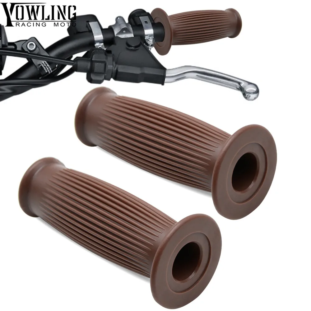 

22mm Motorcycle Hand Grips Retro Handle Rubber Bar Gel Grip for Triumph ROCKET III CLASSIC SPEED TRIPLE 1050 TIGER 1050/Sport