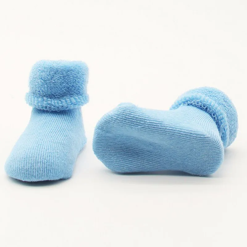 0-2 Y Baby Girls Boys Newborn Infant Winter Warm Boots Toddler Kids Soft Cotton Socks Booties