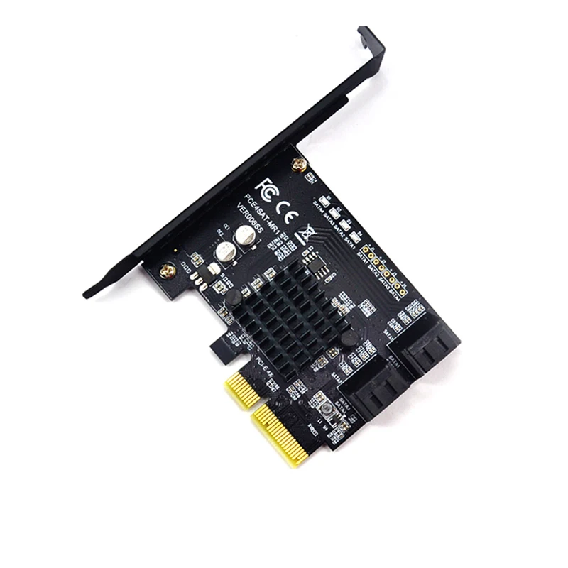 Плата расширения PCI Express Raid Card 4Port SATA 3 0 чипсет Marvell 88SE9230 совместимый с