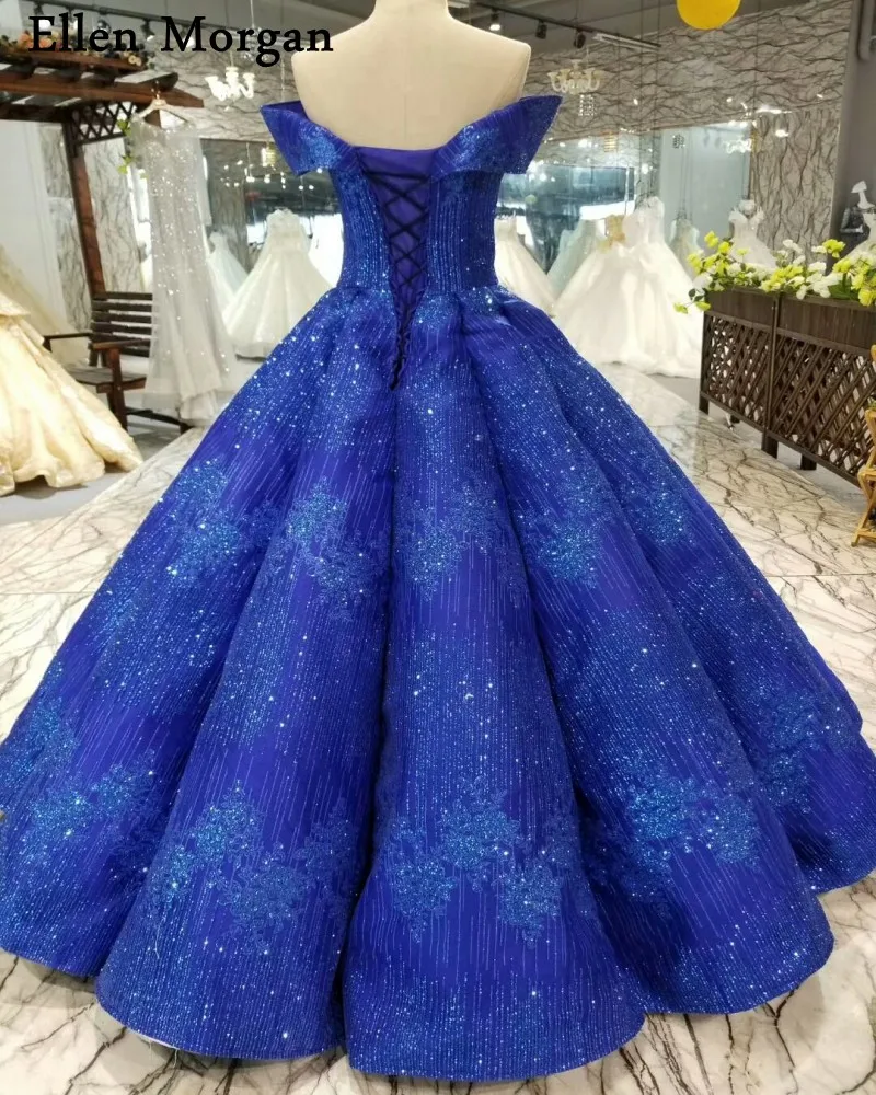 blue glitter bridesmaid dresses