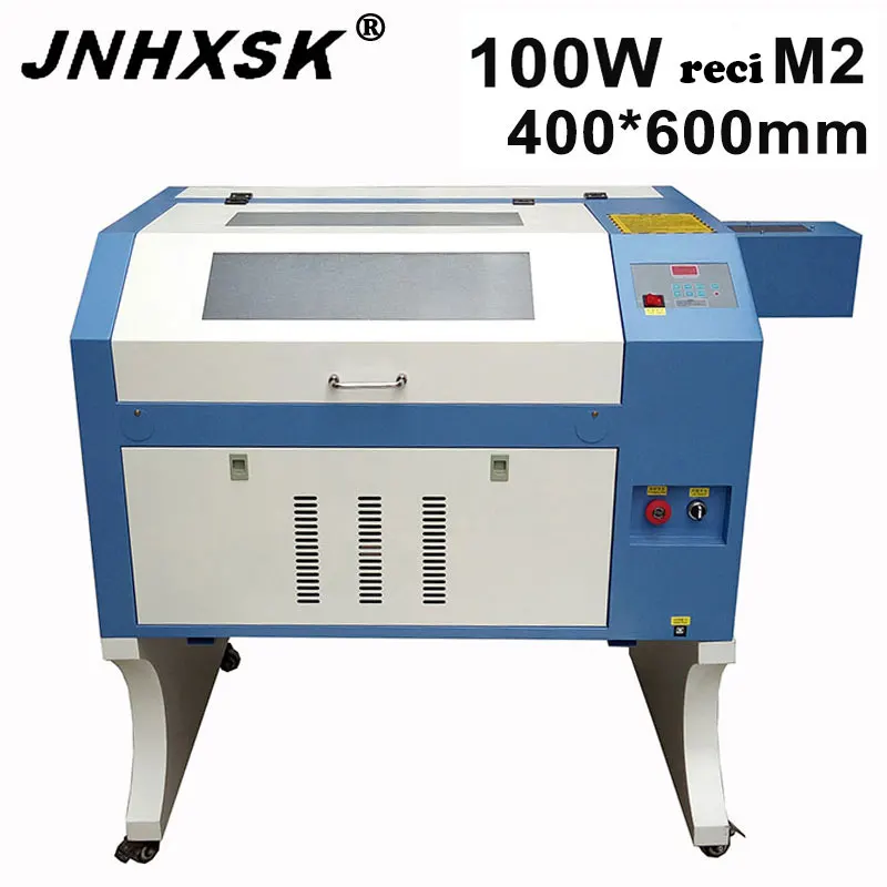 

JNHXSK Mini Laser Engraver machine Co2 Laser 4060 100W reci Laser Engraving machine Cutting Machine 400*600mm laser cutter DIY