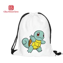 Women Canvas Drawstring Bags Tortoise Printed Backpack For Teenage Girls Fashion Female Drawstring Backpacks Girls School