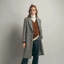 Z0911T13 пункт пальто растет в Европе и США осень характер зерна ткань 8857