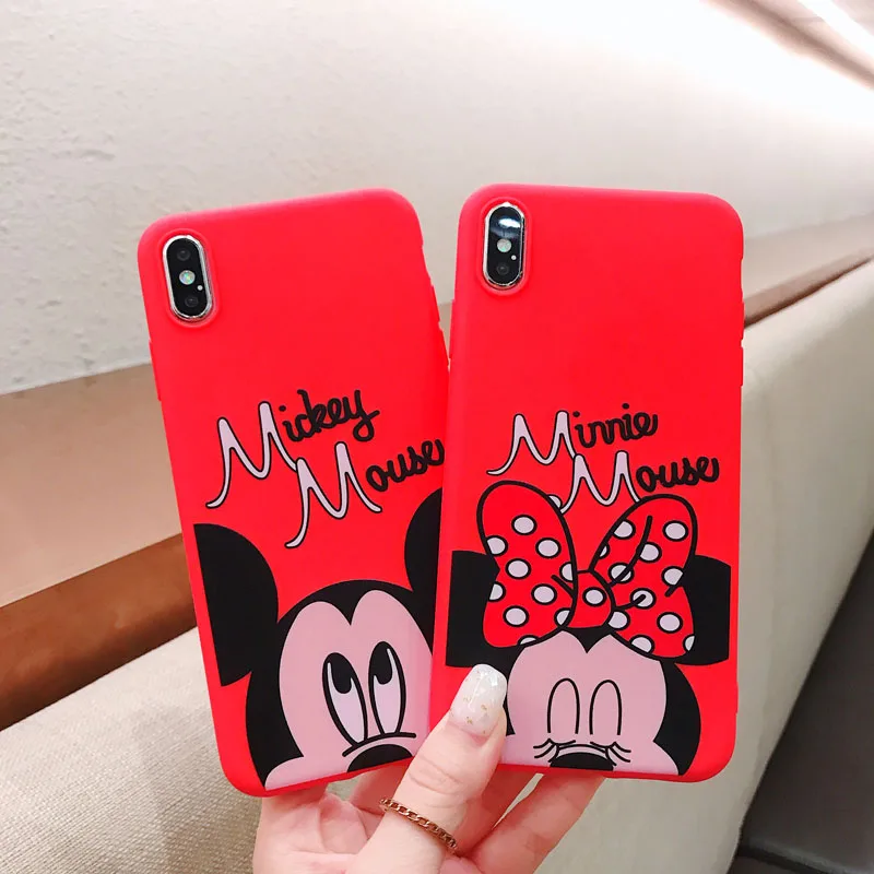 

For Huawei Y9 2019 P20 Lite P30 Pro Nova 3 3i 4 Cartoon Mickey Minnie Mouse Painted Soft TPU Mobile Phone Case Cover